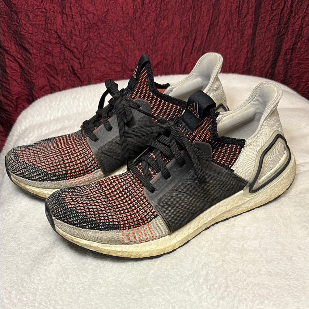 Adidas ultra boosts Men's Black and Orange Running Shoes